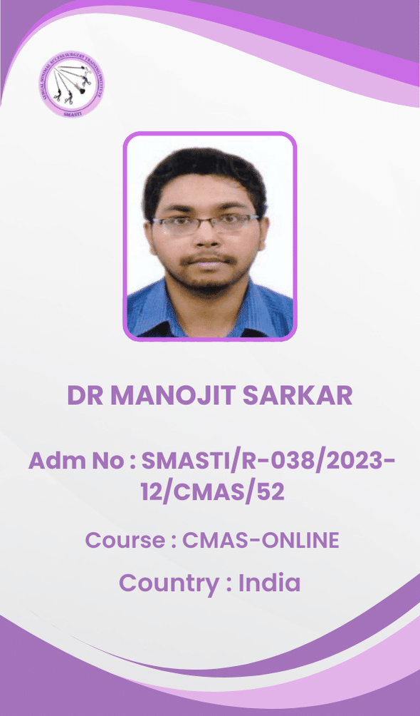 Dr Manojit Sarkar