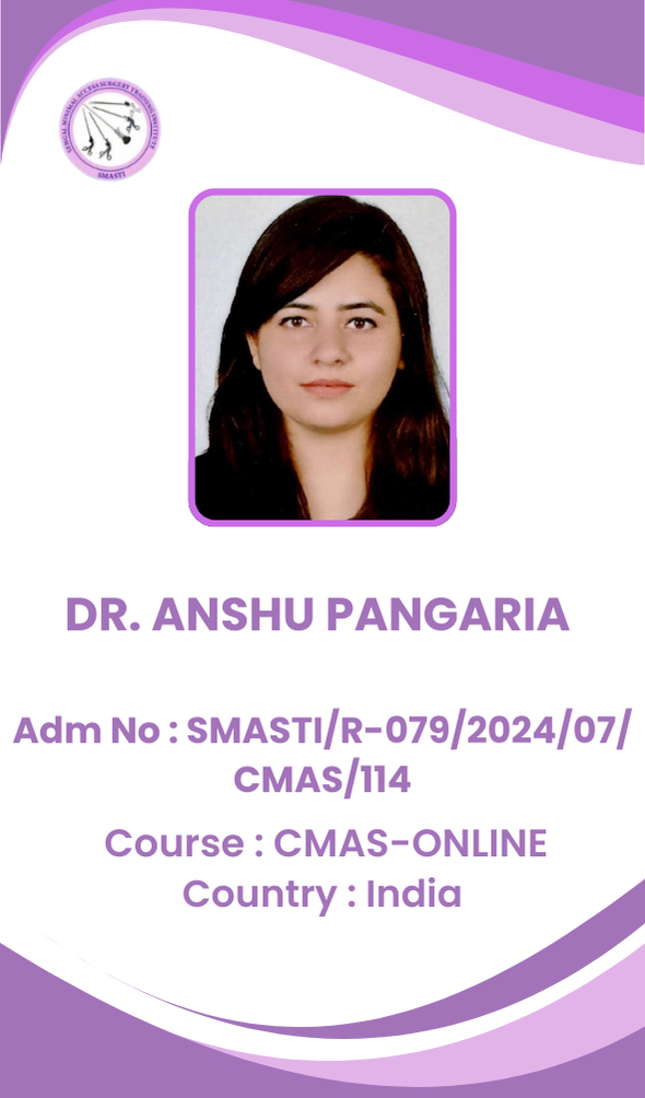 Dr. Anshu Pangaria